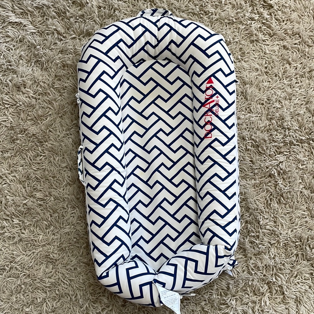 Navy and white Dock a Tot deluxe
